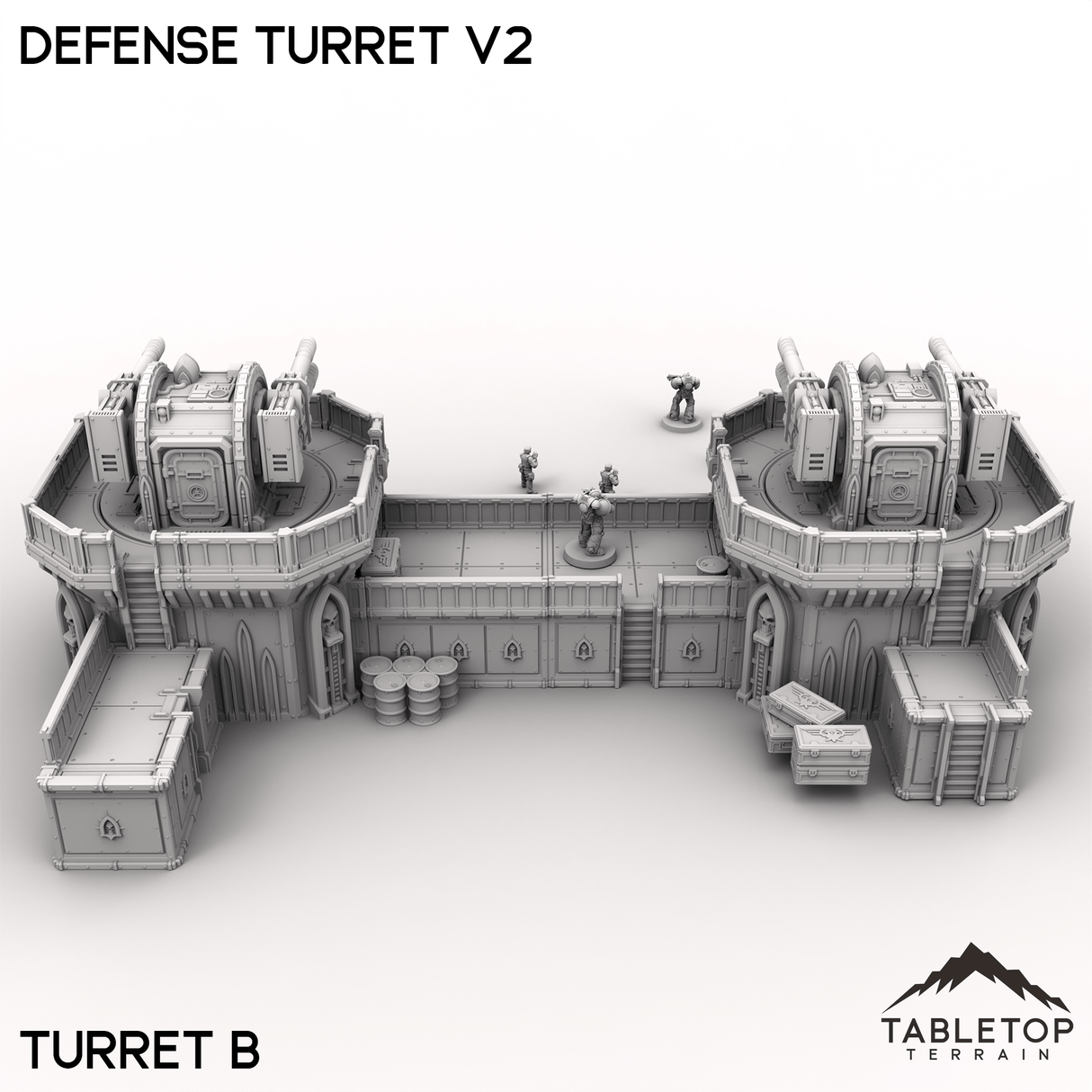 Tabletop Terrain Terrain Defense Turret V2