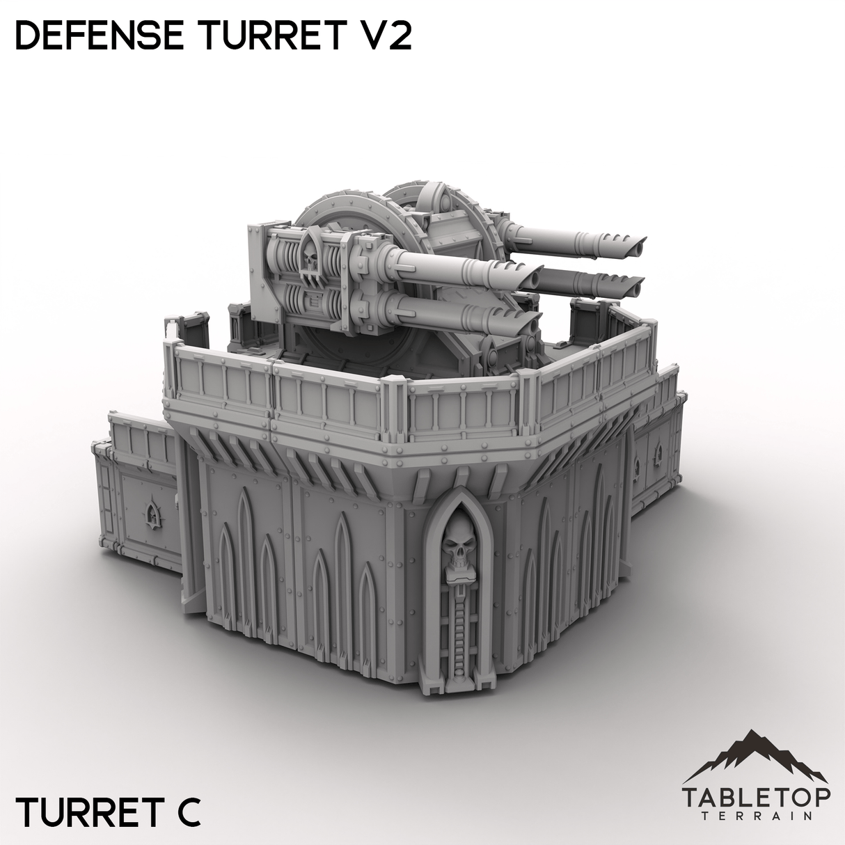 Tabletop Terrain Terrain Defense Turret V2