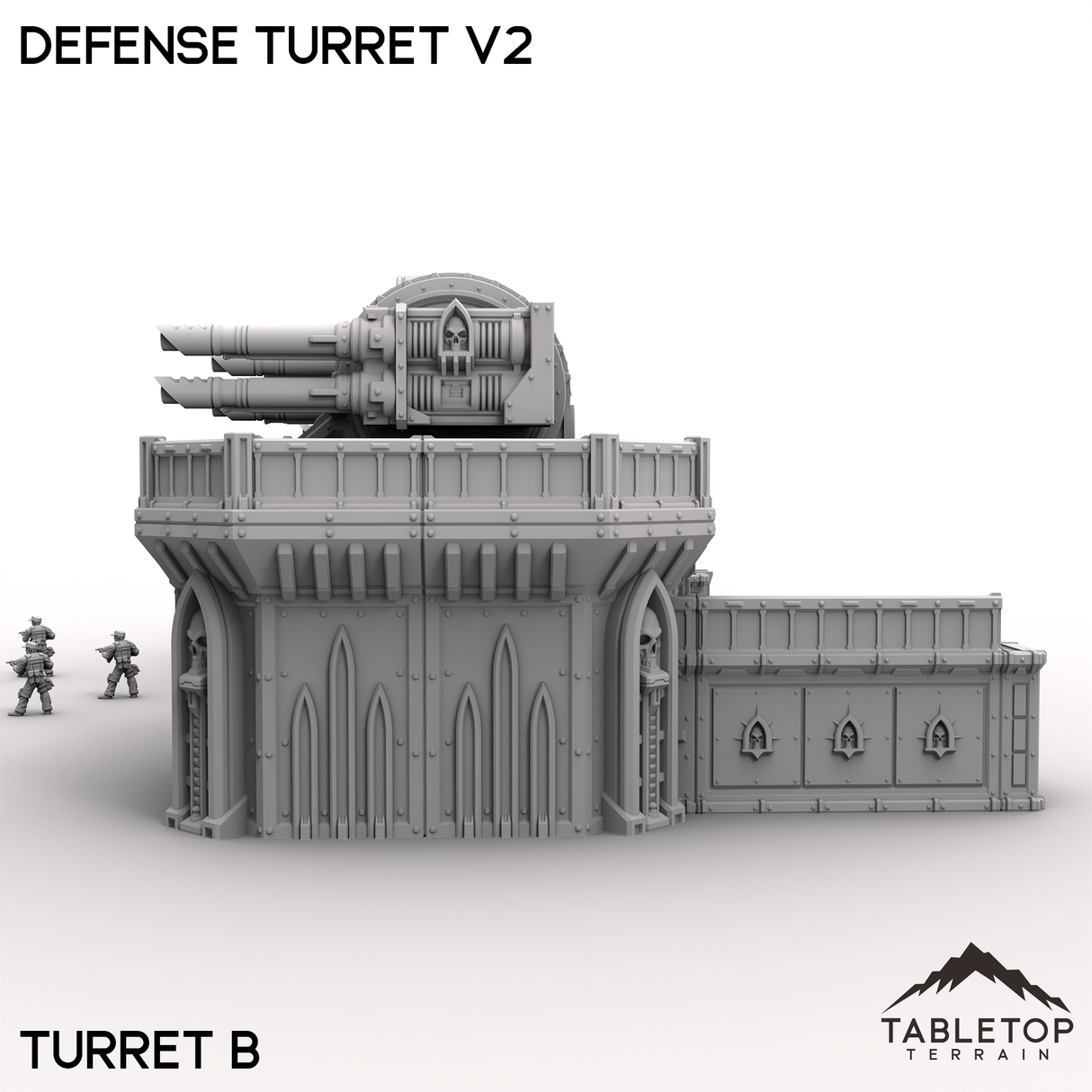 Tabletop Terrain Terrain Defense Turret V2