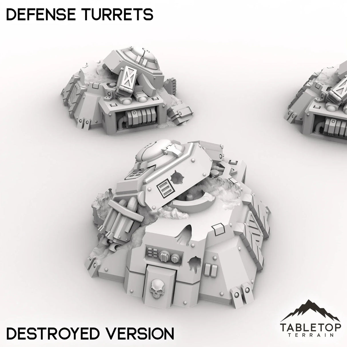 Tabletop Terrain Terrain Defense Turrets - Chapters Headquarter