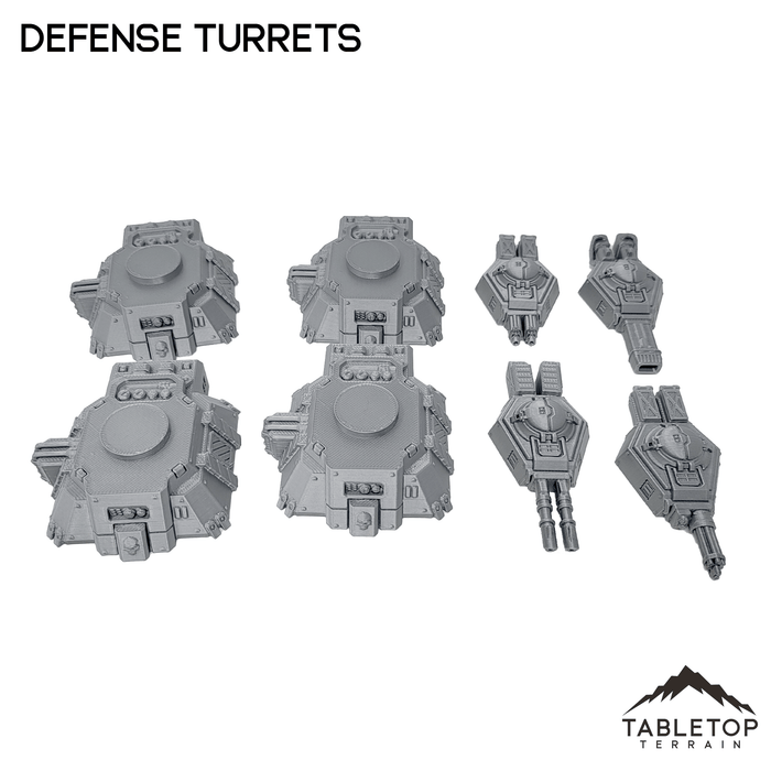 Tabletop Terrain Terrain Defense Turrets - Chapters Headquarter