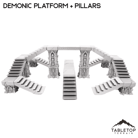 Tabletop Terrain Terrain Demonic Platforms and Pillars - Resistance of Darkness