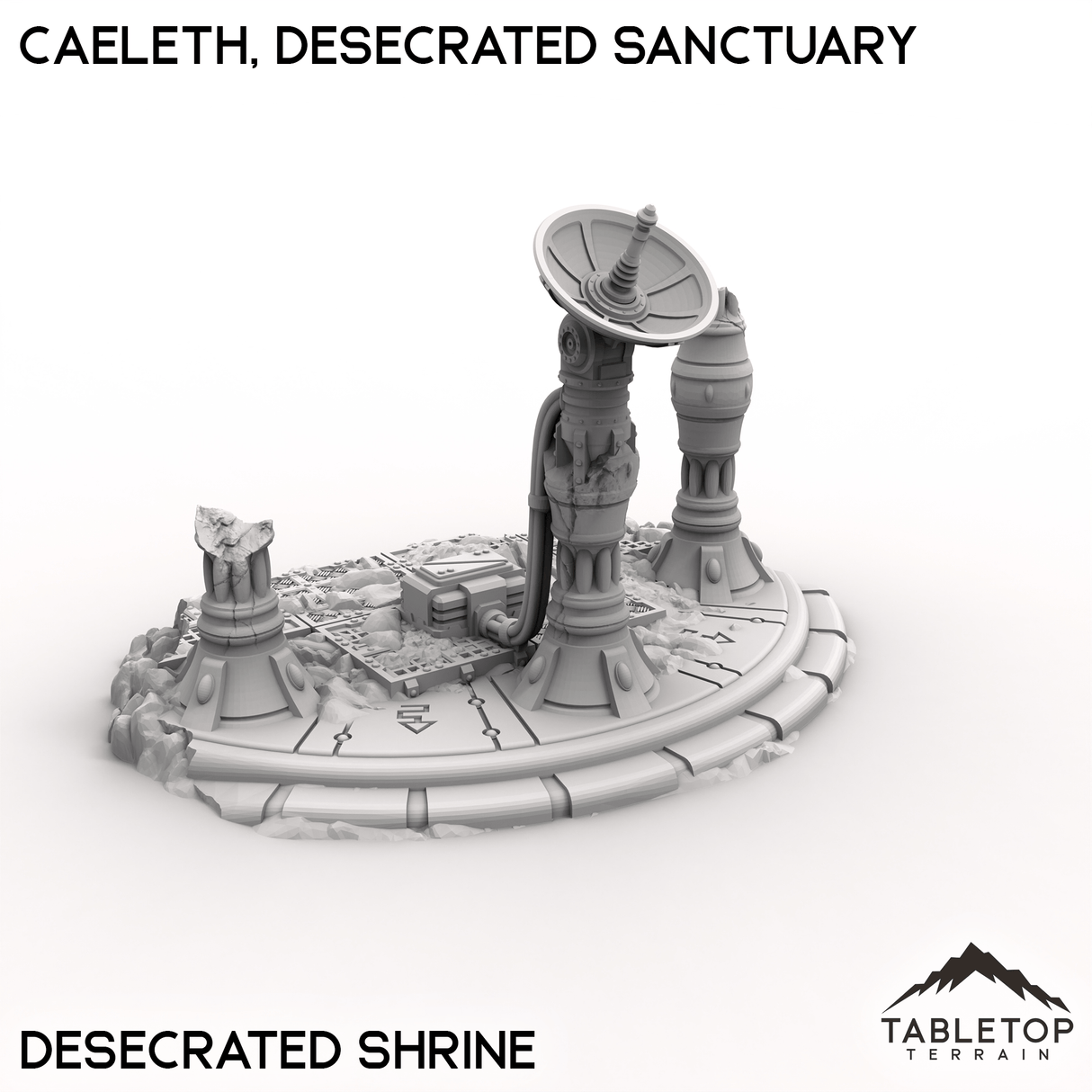 Tabletop Terrain Terrain Desecrated Shrine / 32mm Caeleth, Desecrated Sanctuary