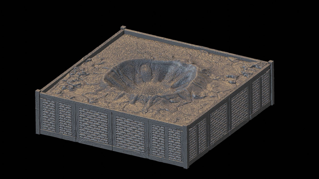 Tabletop Terrain Terrain Desert Trench Wars - Full Table Collection