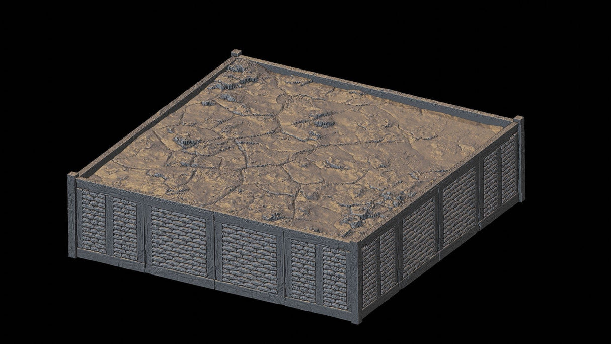 Tabletop Terrain Terrain Desert Trench Wars - Full Table Collection