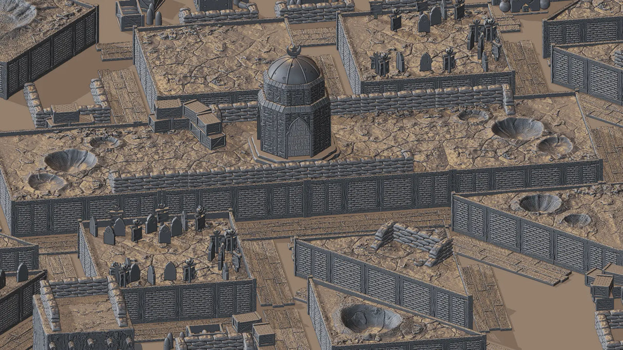 Tabletop Terrain Terrain Desert Trench Wars - Full Table Collection