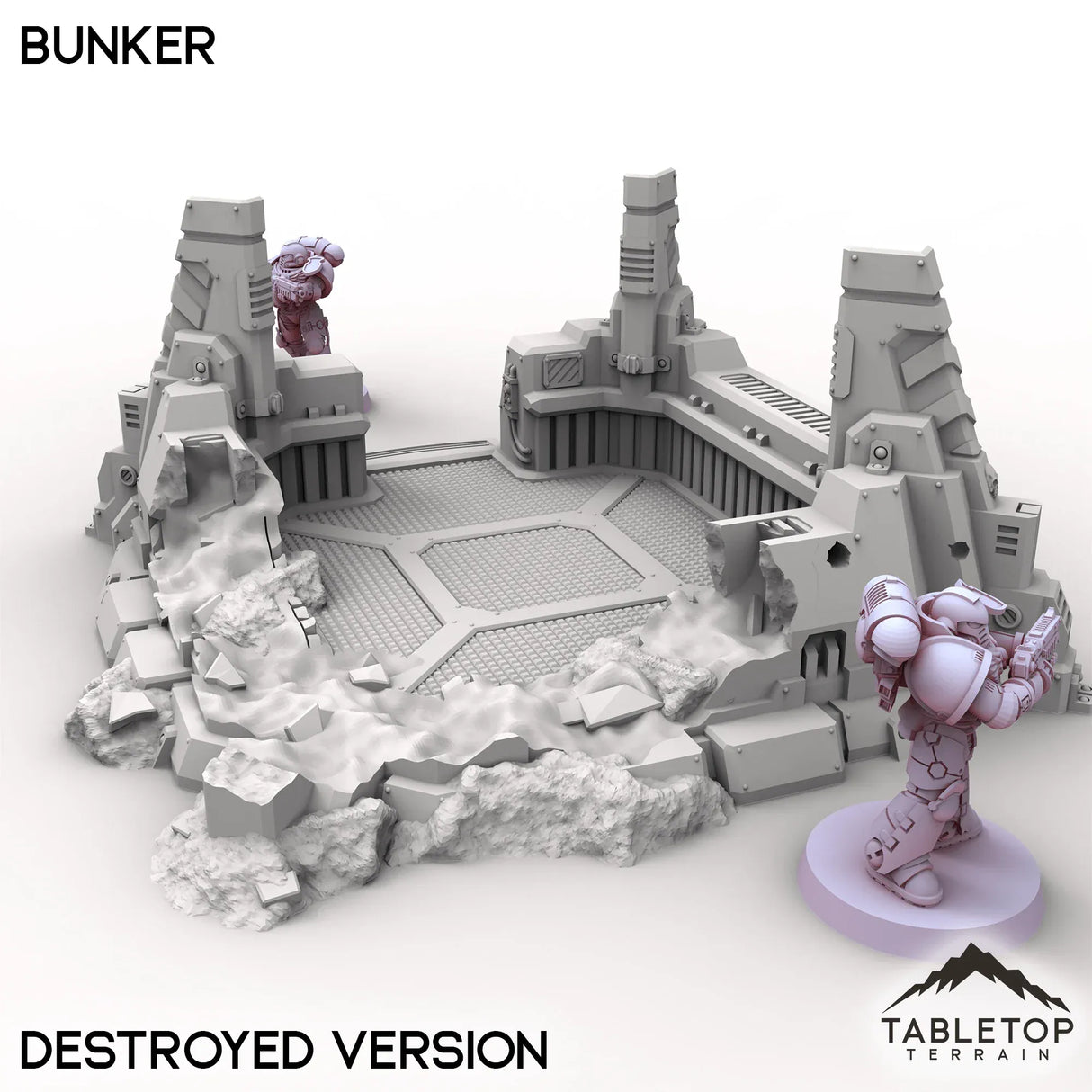 Tabletop Terrain Terrain Destroyed / 32mm Bunker - Chapters Headquarter