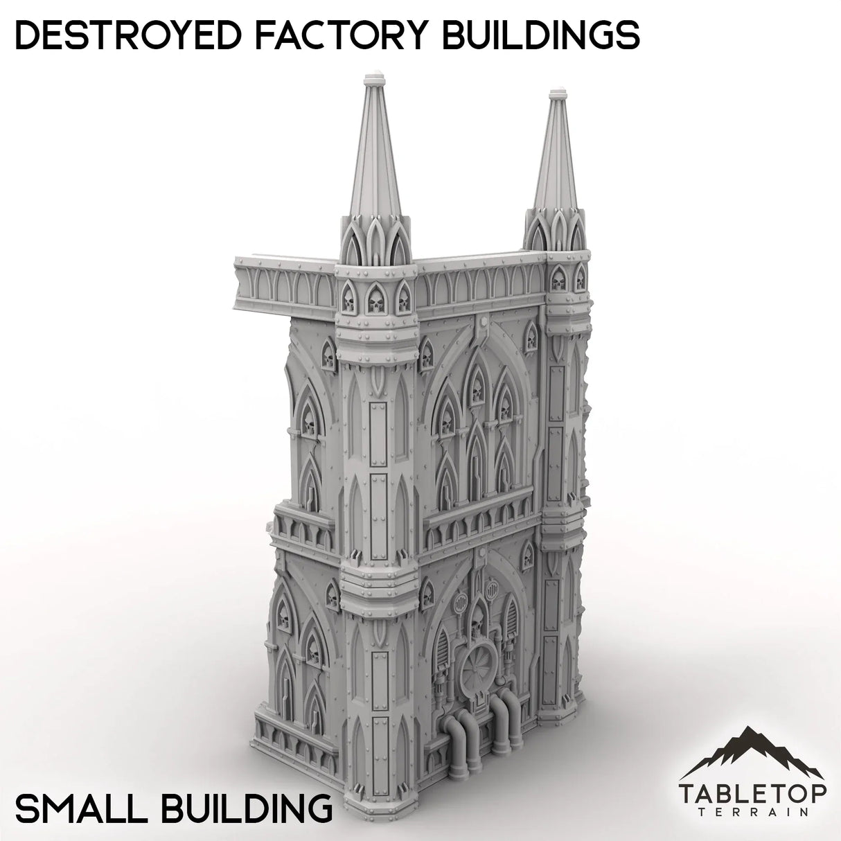Tabletop Terrain Terrain Destroyed Factory Buildings