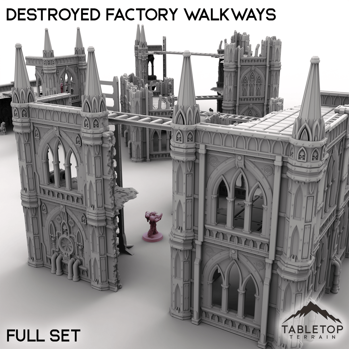 Tabletop Terrain Terrain Destroyed Factory Walkways