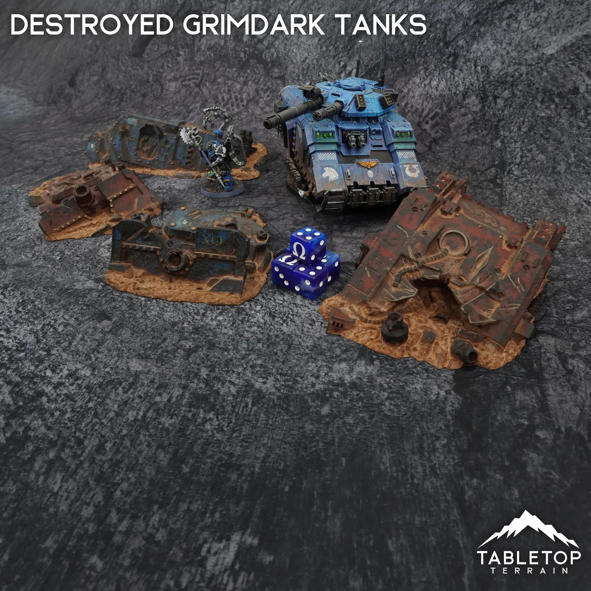 Tabletop Terrain Terrain Destroyed Grimdark Tanks