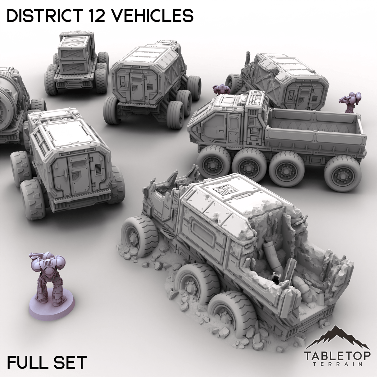 Tabletop Terrain Terrain District 12 Vehicles