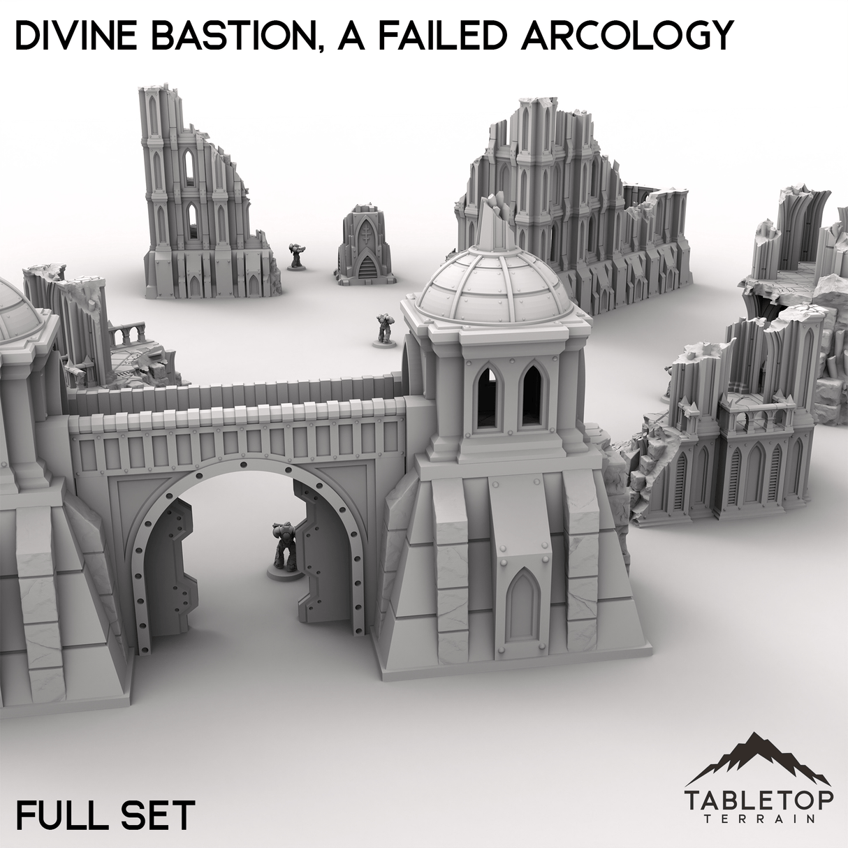 Tabletop Terrain Terrain Divine Bastion, a Failed Arcology
