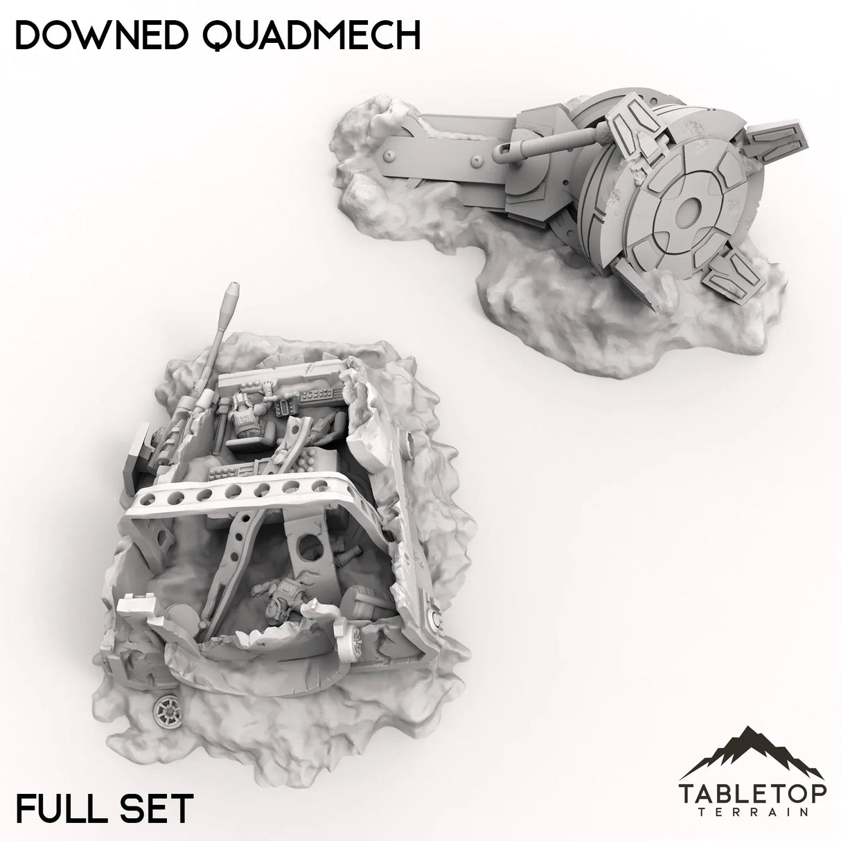Tabletop Terrain Terrain Downed Quadmech