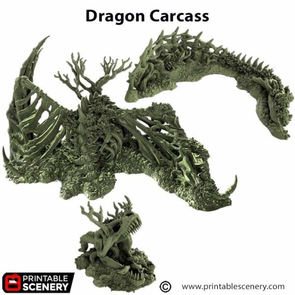 Tabletop Terrain Terrain Dragon Carcass - The Gloaming Swamp