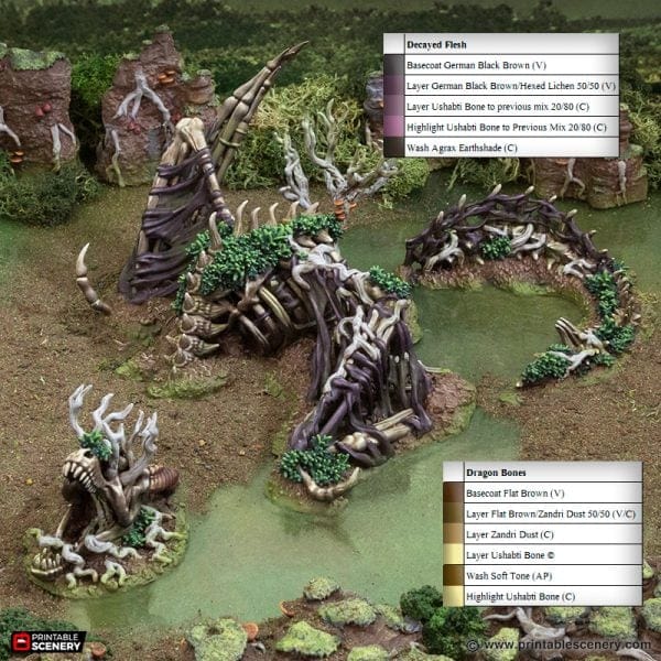 Tabletop Terrain Terrain Dragon Carcass - The Gloaming Swamp