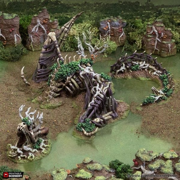 Tabletop Terrain Terrain Dragon Carcass - The Gloaming Swamp
