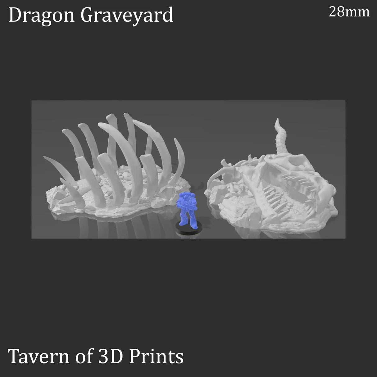 Tabletop Terrain Terrain Dragon's Graveyard - Fantasy Terrain