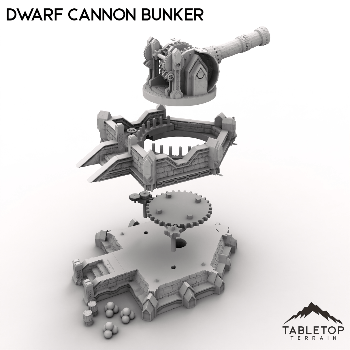 Tabletop Terrain Terrain Dwarf Cannon Bunker