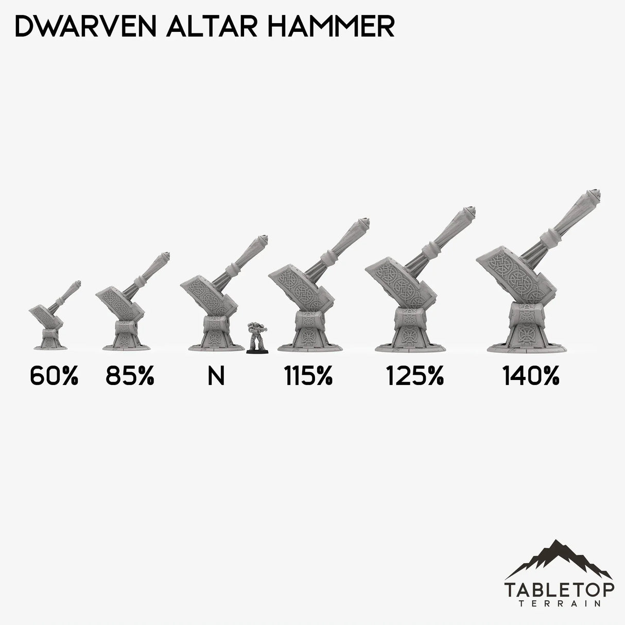 Tabletop Terrain Terrain Dwarven Altar Hammer