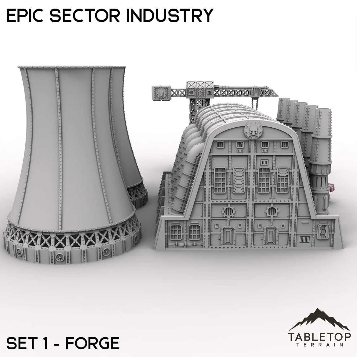 Tabletop Terrain Terrain Epic Sector Industry - Set 1 - Forge