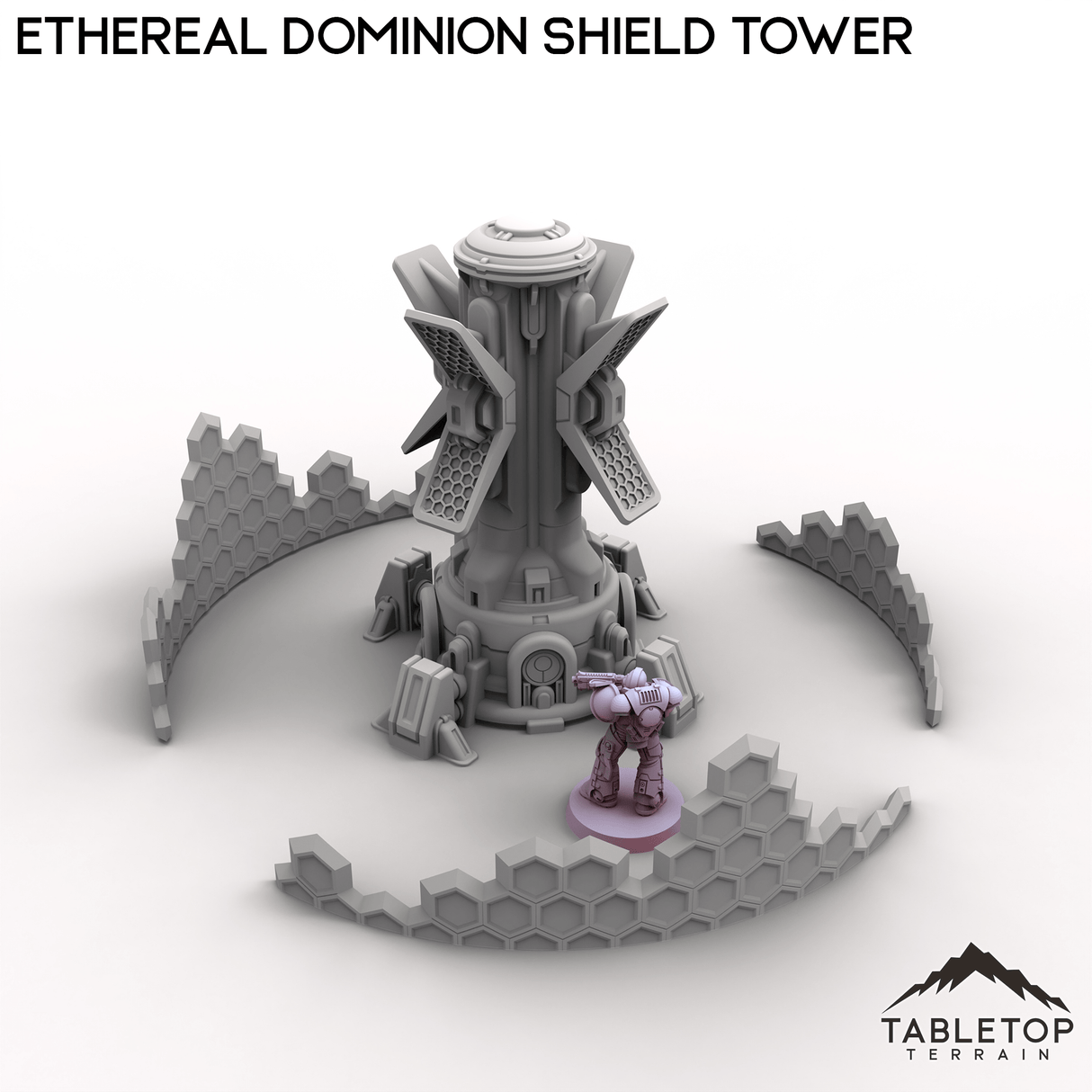 Tabletop Terrain Terrain Ethereal Dominion Shield Tower