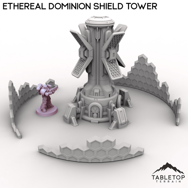 Tabletop Terrain Terrain Ethereal Dominion Shield Tower