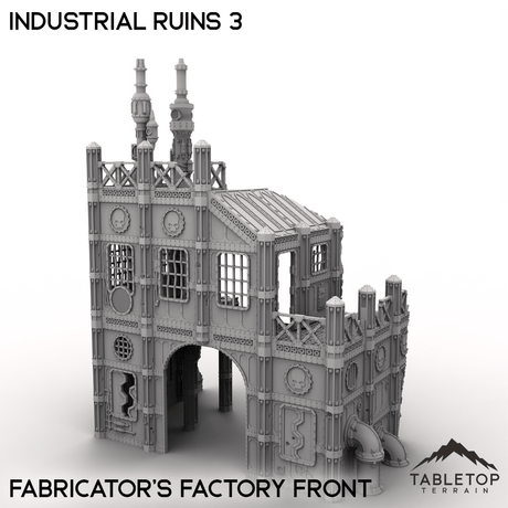 Tabletop Terrain Terrain Fabricator's Factory Front Industrial Ruins 3