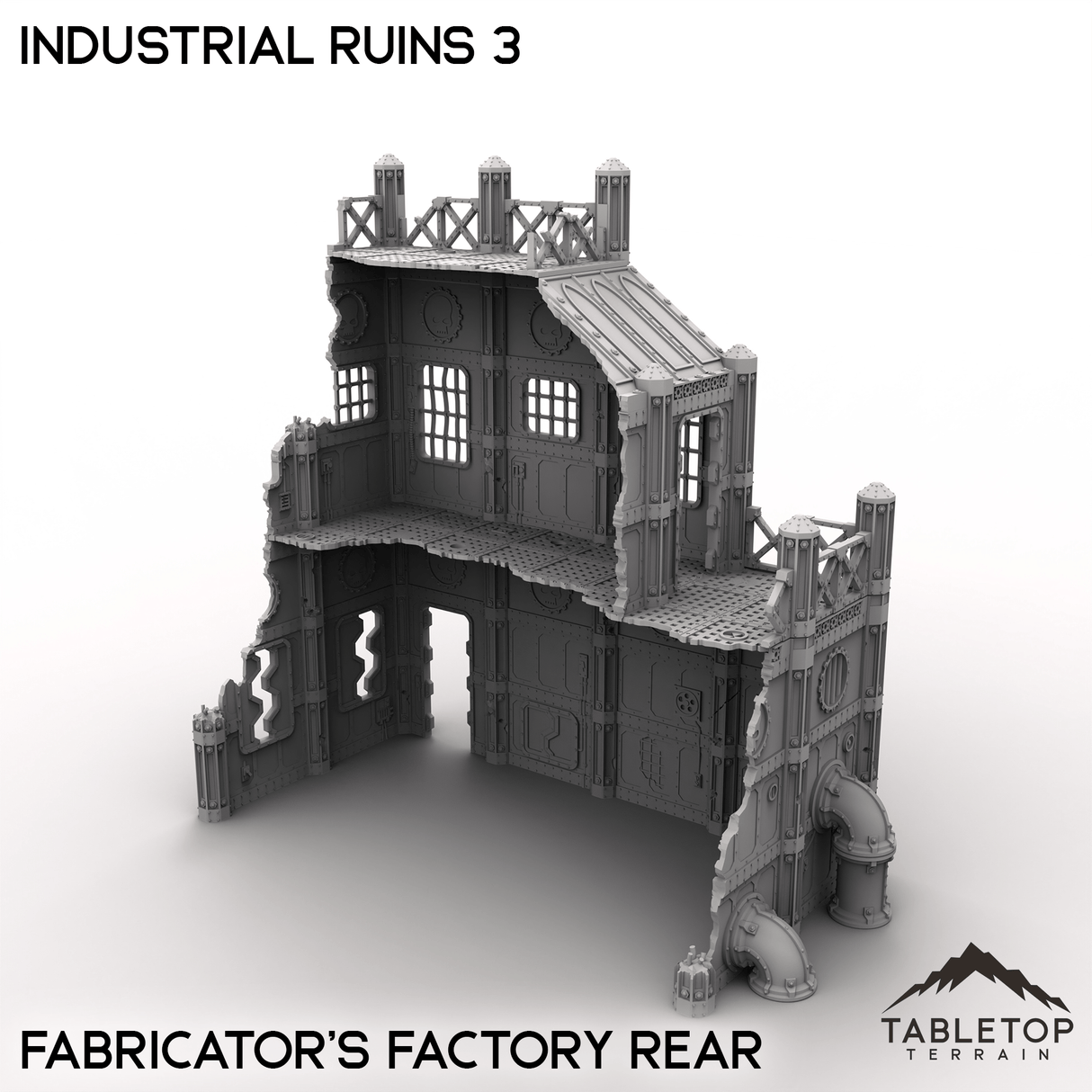 Tabletop Terrain Terrain Fabricator's Factory Rear Industrial Ruins 3