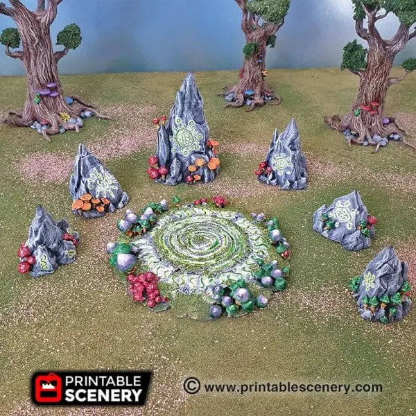 Tabletop Terrain Terrain Faerie Circle - Fantasy Terrain