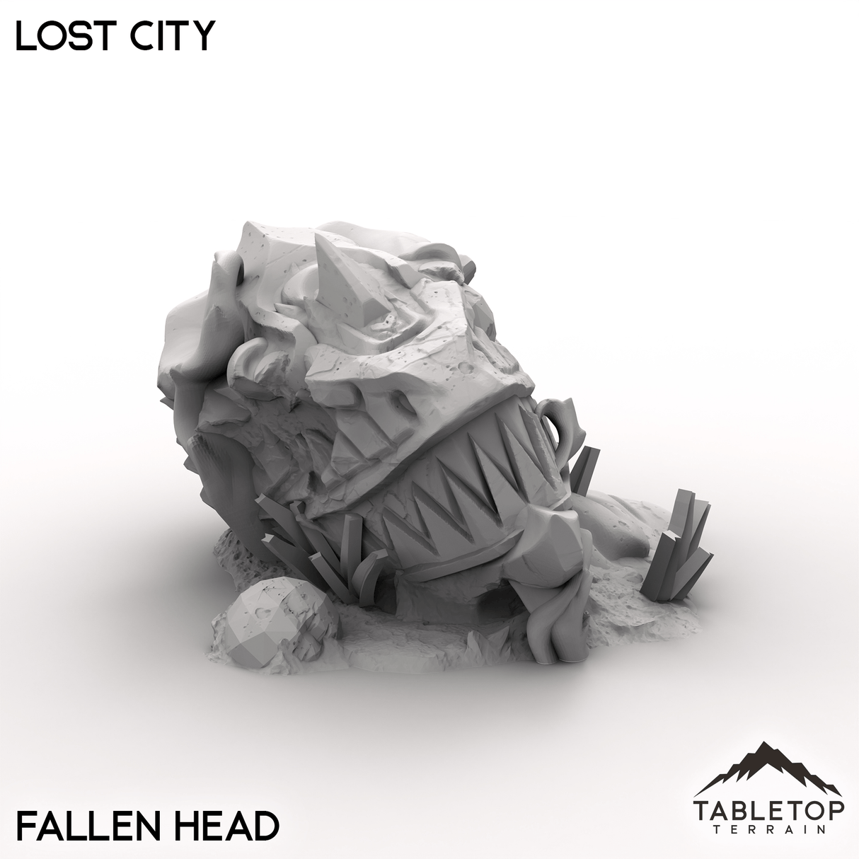 Tabletop Terrain Terrain Fallen Head / 32mm Lost City