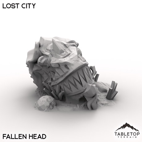 Tabletop Terrain Terrain Fallen Head / 32mm Lost City