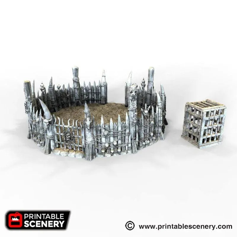 Tabletop Terrain Terrain Fighting Pit - Tribal Terrain