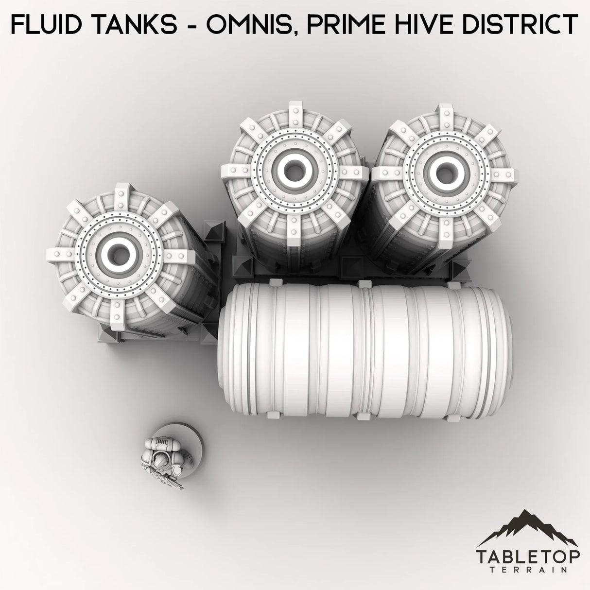 Tabletop Terrain Terrain Fluid Tanks - Omnis, Prime Hive District