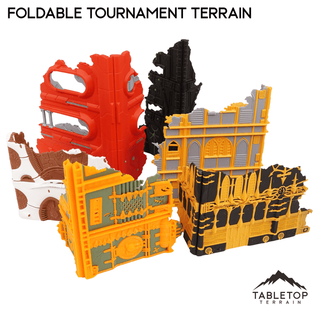 Tabletop Terrain Terrain Foldable Multicolor 10e Tournament Terrain