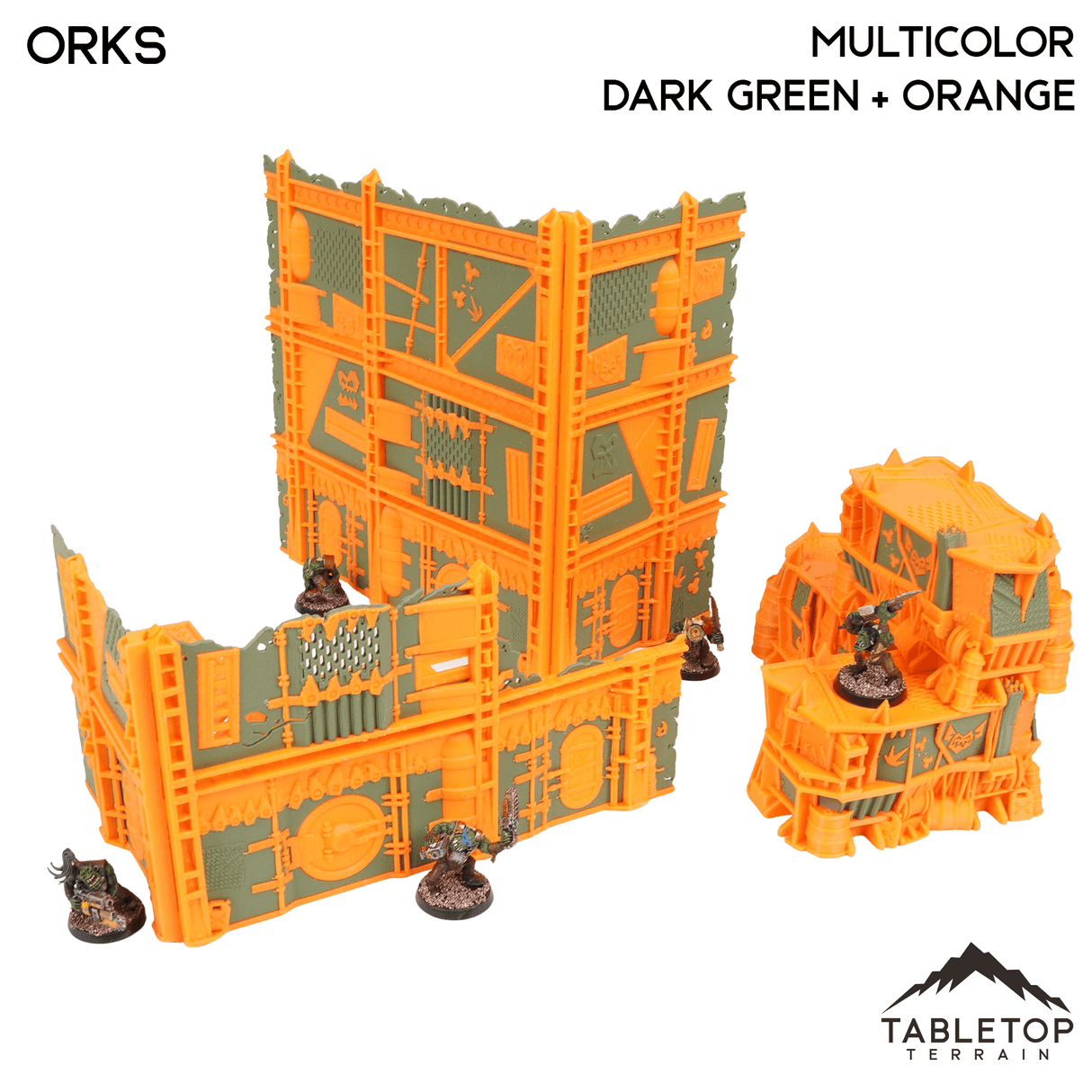 Tabletop Terrain Terrain Foldable Multicolor WTC Compatible Terrain
