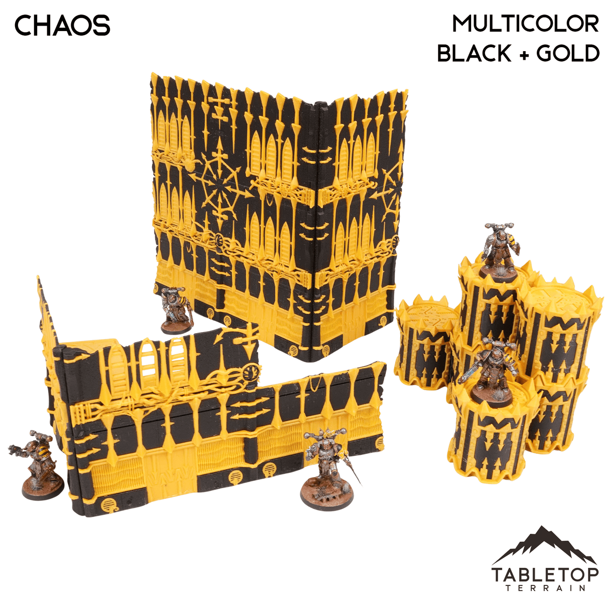 Tabletop Terrain Terrain Foldable Multicolor WTC Compatible Terrain