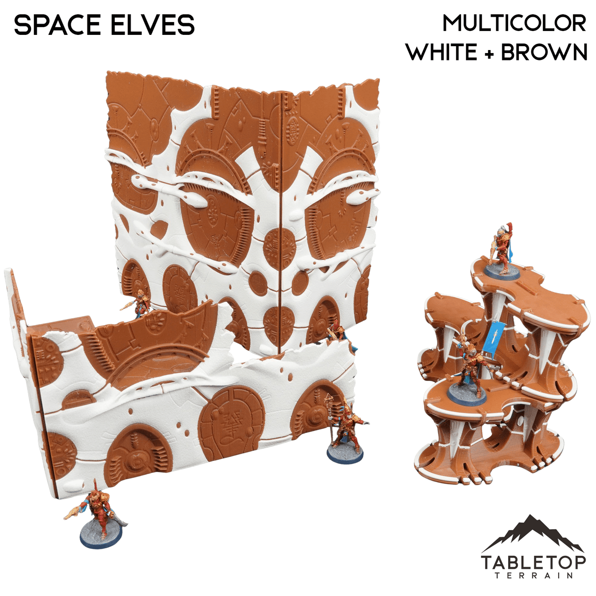 Tabletop Terrain Terrain Foldable Multicolor WTC Compatible Terrain