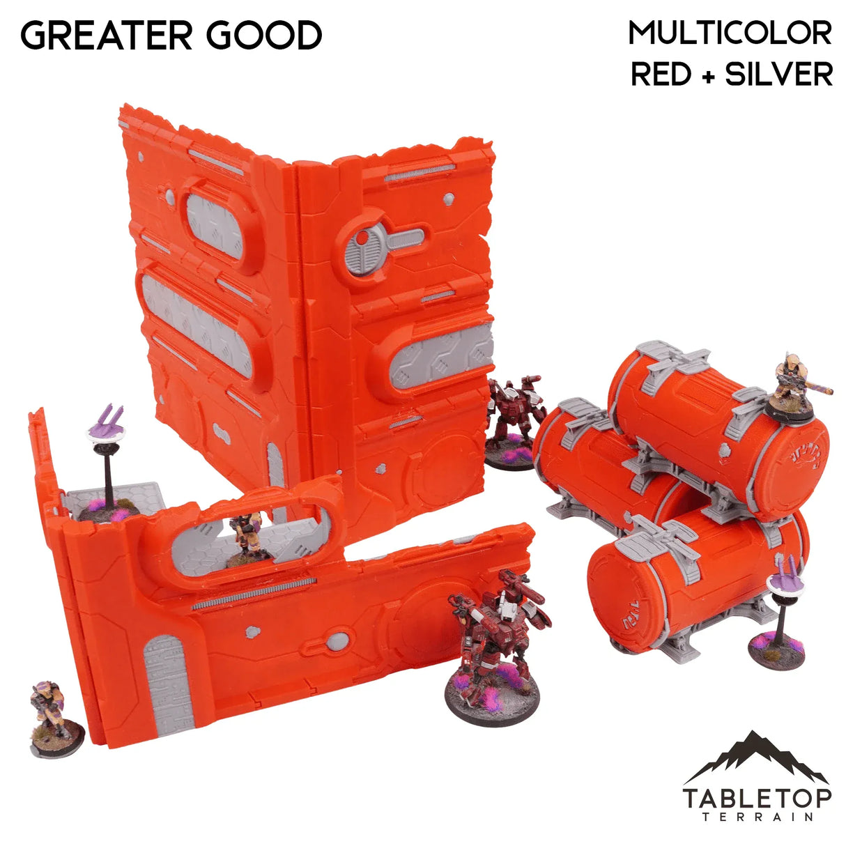 Tabletop Terrain Terrain Foldable Multicolor WTC Compatible Terrain