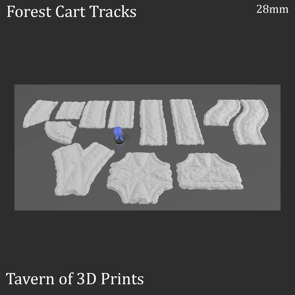 Tabletop Terrain Terrain Forest Cart Tracks - Fantasy Scatter Terrain
