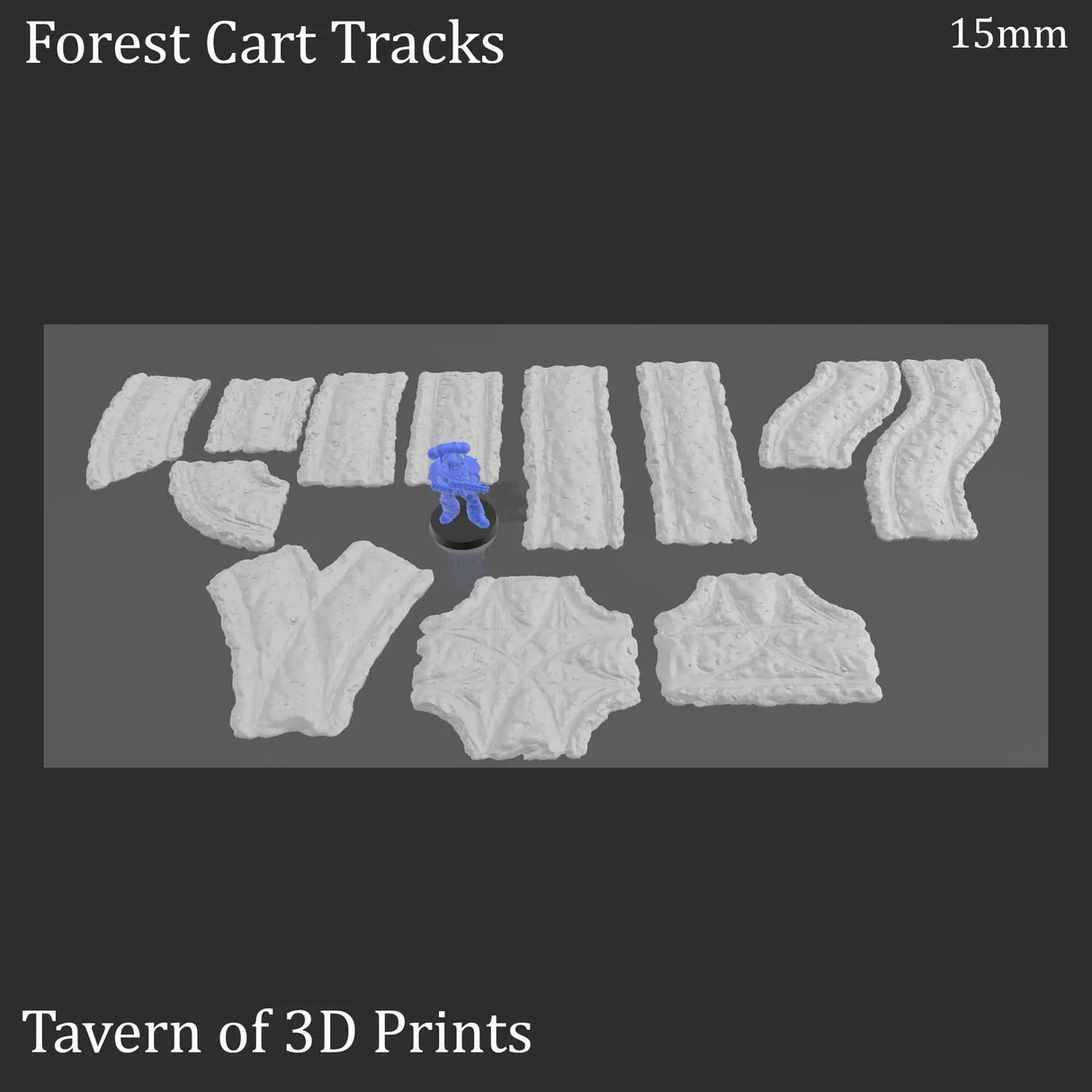 Tabletop Terrain Terrain Forest Cart Tracks - Fantasy Scatter Terrain