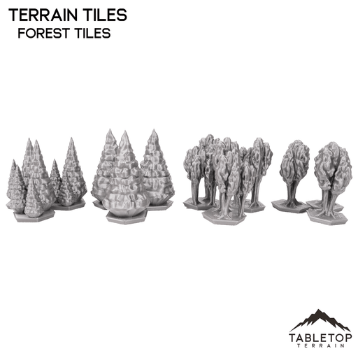 Tabletop Terrain Terrain Forests, Flora, Alien, and Crystal Terrain Tiles - Hextech - 6mm