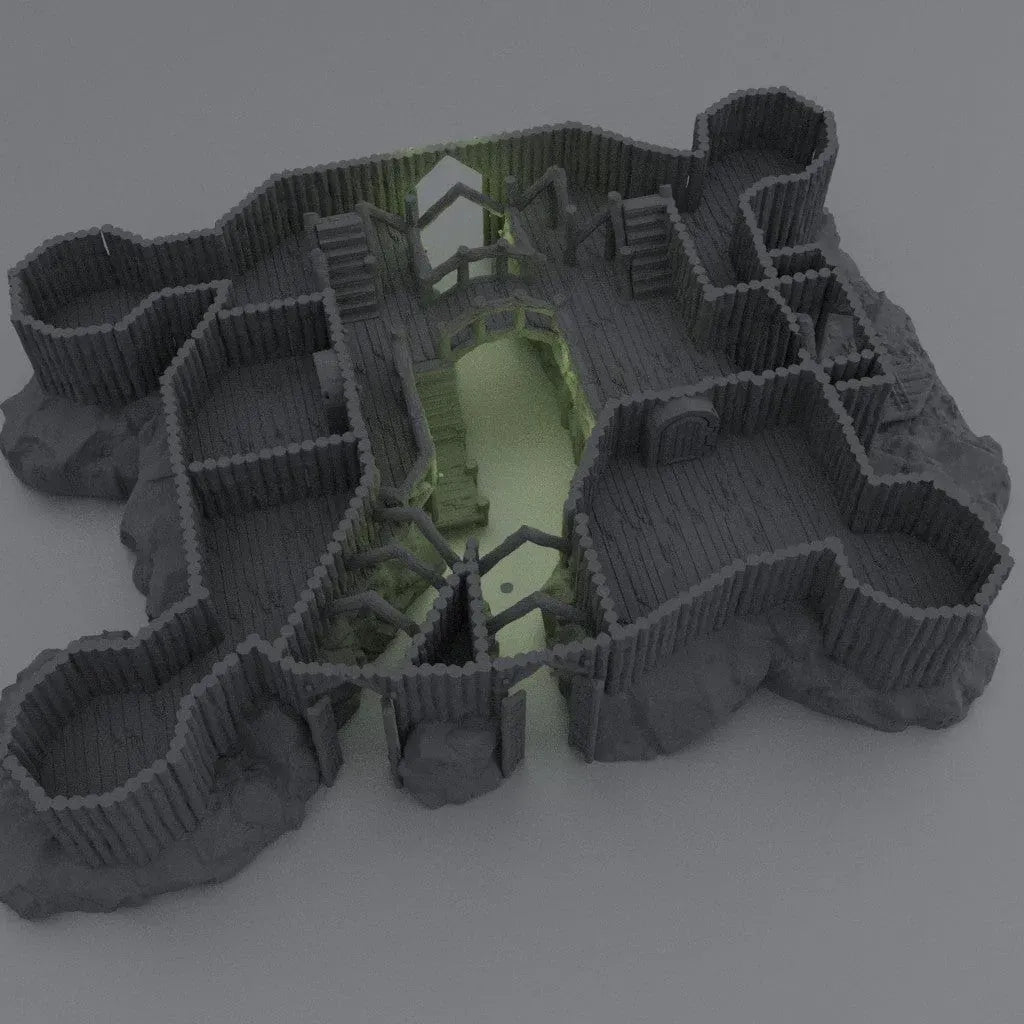 Tabletop Terrain Terrain Fortified River Camp