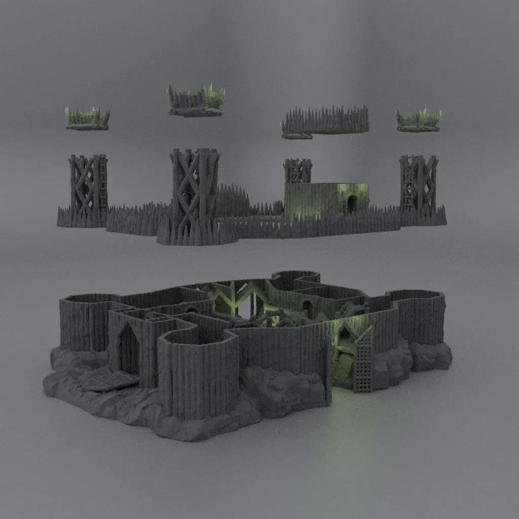 Tabletop Terrain Terrain Fortified River Camp