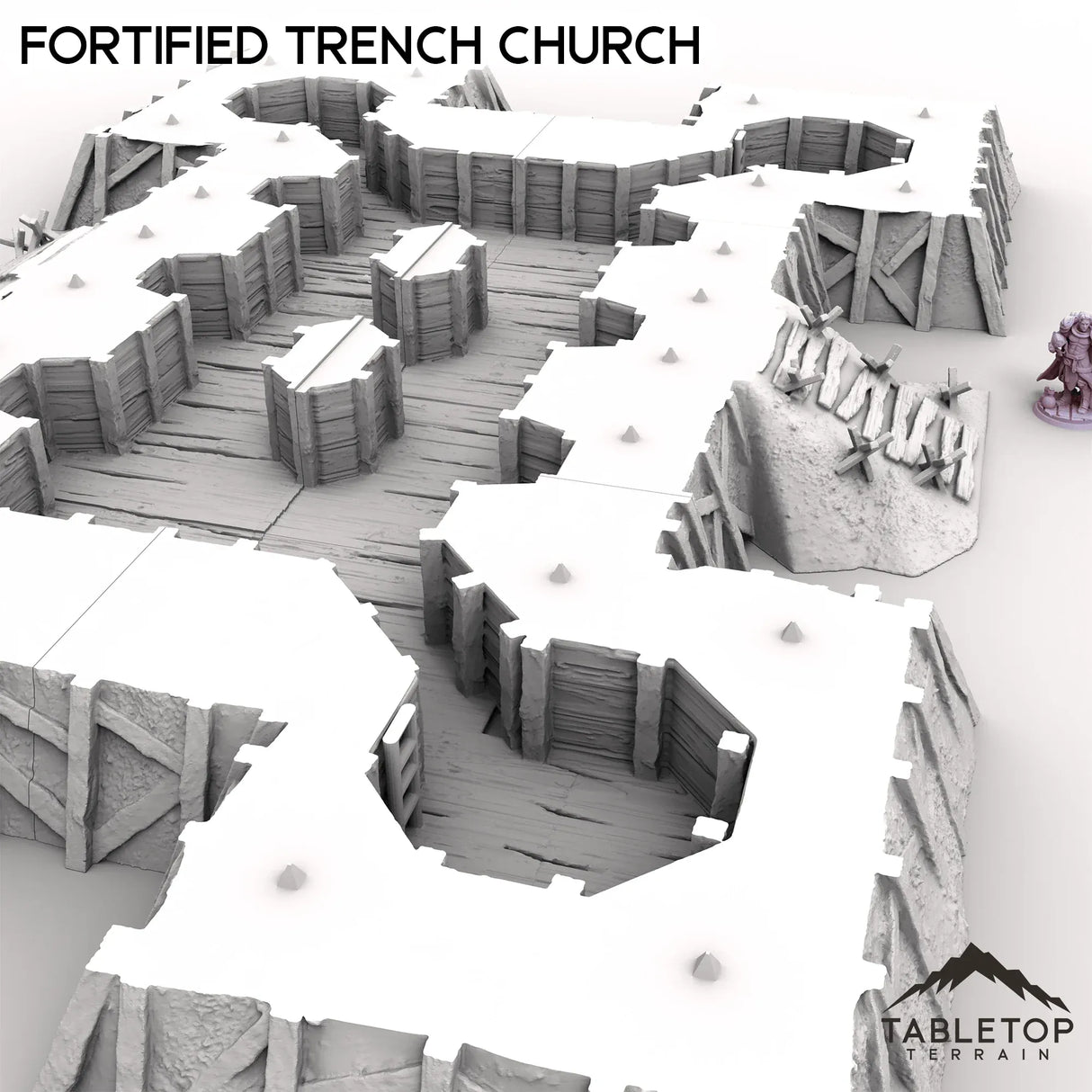 Tabletop Terrain Terrain Fortified Trench Church