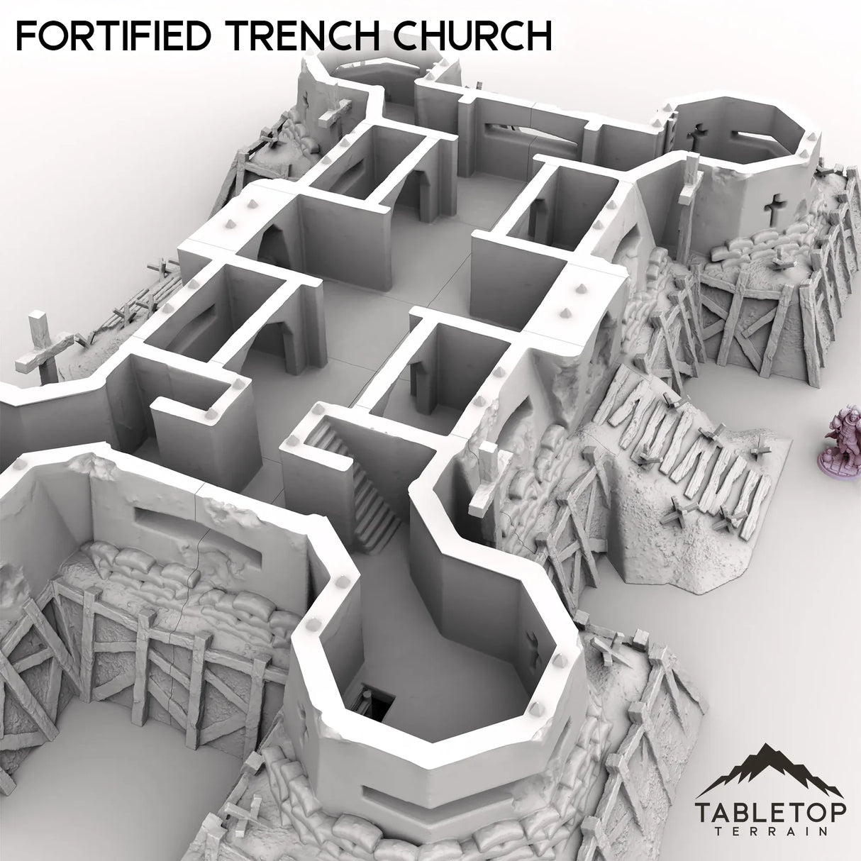 Tabletop Terrain Terrain Fortified Trench Church