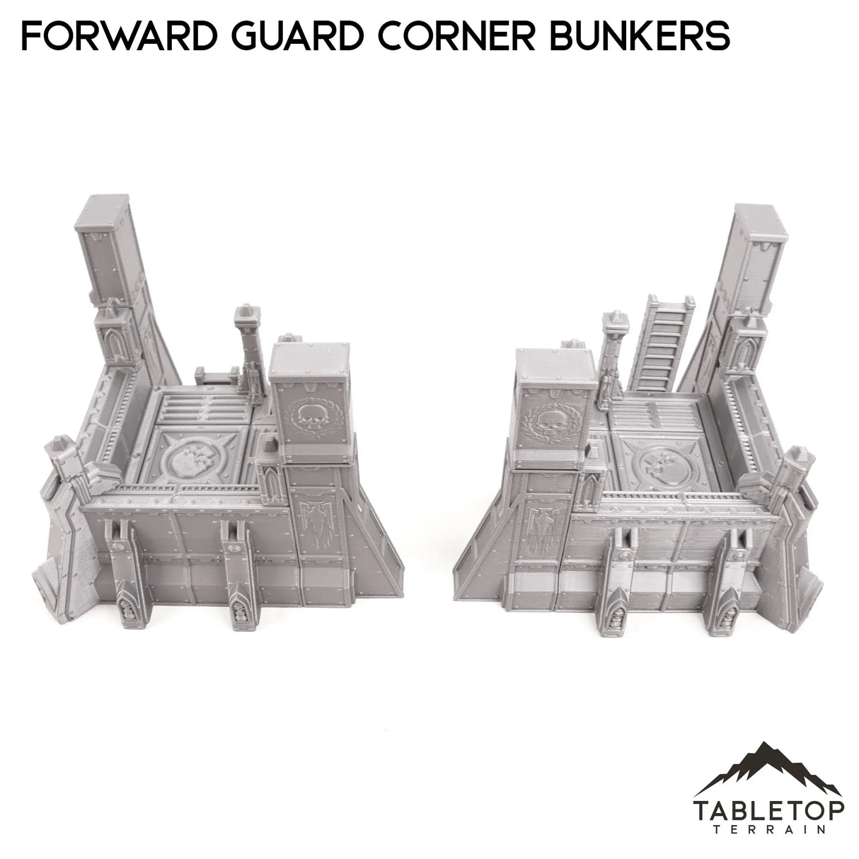 Tabletop Terrain Terrain Forward Guard Corner Bunker Pair