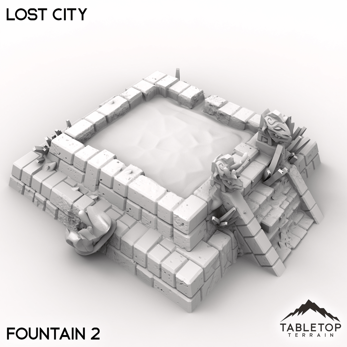 Tabletop Terrain Terrain Fountain 2 / 32mm Lost City