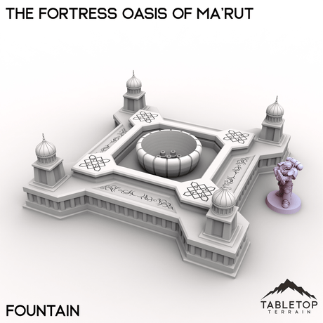 Tabletop Terrain Terrain Fountain / 28/32mm The Fortress Oasis of Ma'rut