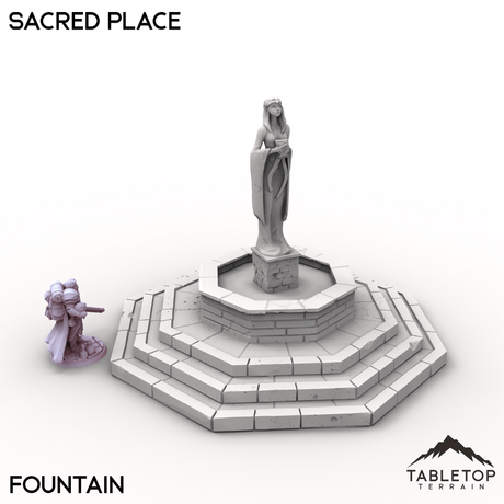 Tabletop Terrain Terrain Fountain / 32mm Sacred Place