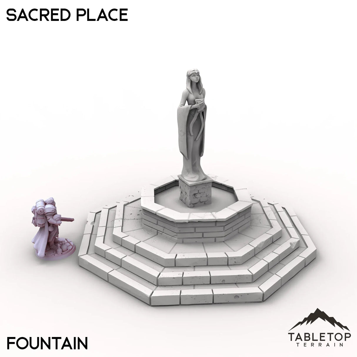 Tabletop Terrain Terrain Fountain / 32mm Sacred Place